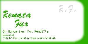 renata fux business card